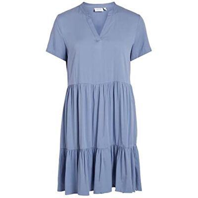 VILA Vimorose V-hals S/S Dress/Su-Noos dames jurk, Engels, 42 VILA Vimorose V-hals S/S Dress/Su-Noos dames jurk, Engels, 42
