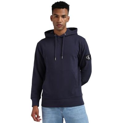 Calvin heren sweatshirt met capuchon, blauw (ink), XS Calvin heren sweatshirt met capuchon, blauw (ink), XS