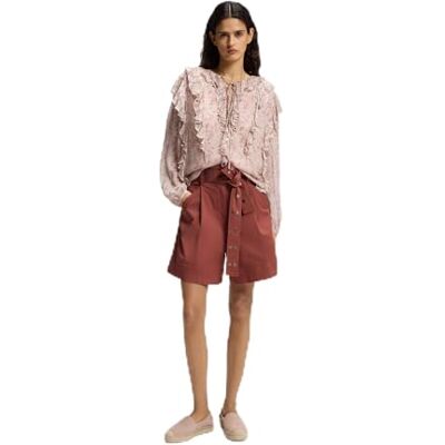 Boss Damesshorts, plat, Dark Red 604, 46 Boss Damesshorts, plat, Dark Red 604, 46