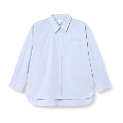 Calvin Jeans Dames POPLIN Relaxed Shirt LV047C143G Overige Casual Shirts, Blauw (Halogeen Blauw), XL, Blauw (Halogeen Blauw), XL Calvin Jeans Dames POPLIN Relaxed Shirt LV047C143G Overige Casual Shirts, Blauw (Halogeen Blauw), XL, Blauw (Halogeen Blauw), XL