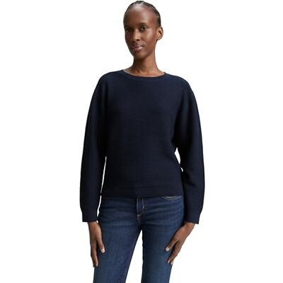 Tom Tailor Denim Dames 1047882 Pullover Sweater, 10668-Sky Captain Blue, XL, 10668 Sky Captain Blue, XL Tom Tailor Denim Dames 1047882 Pullover Sweater, 10668-Sky Captain Blue, XL, 10668 Sky Captain Blue, XL