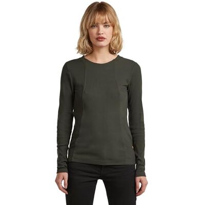 G-STAR RAW G-STAR A Line Slim Rib R T Ls Wmn dames T-Shirt G-STAR RAW G-STAR A Line Slim Rib R T Ls Wmn dames T-Shirt