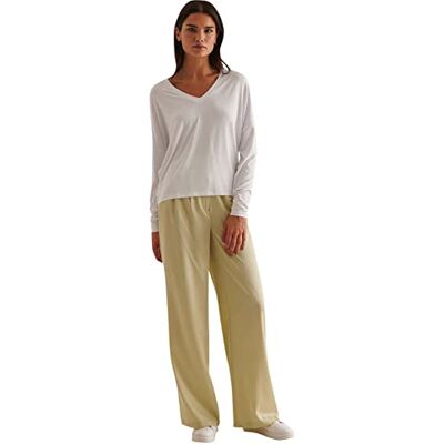 NA-KD Geperste broek voor dames, Ecru, 40 NA-KD Geperste broek voor dames, Ecru, 40