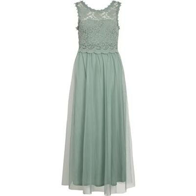 VILA Vilynnea Maxi Dress-Noos partyjurk voor dames, Groen milieu/detail: elastisch, 44 VILA Vilynnea Maxi Dress-Noos partyjurk voor dames, Groen milieu/detail: elastisch, 44