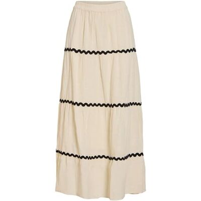 VILA Vimanda Wavy H/W Maxi Rok, berk, 36 VILA Vimanda Wavy H/W Maxi Rok, berk, 36