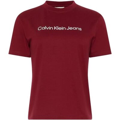 Calvin Jeans dames A- INST. Logo Classic TEE SS LV047C912G grafische T-shirts, rood (magenta juweel), L, Rood (Magenta Juweel), L Calvin Jeans dames A- INST. Logo Classic TEE SS LV047C912G grafische T-shirts, rood (magenta juweel), L, Rood (Magenta Juweel), L