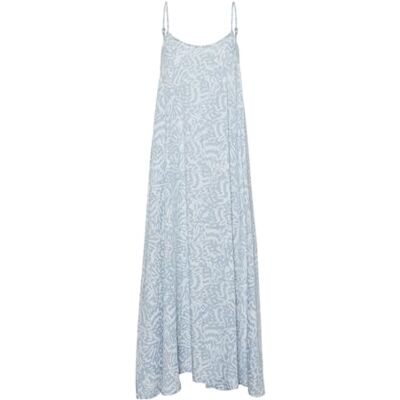 VERO MODA VMHARPER SL Strap Maxi Dress GA, Light Blue Denim/Aop: Aop, S VERO MODA VMHARPER SL Strap Maxi Dress GA, Light Blue Denim/Aop: Aop, S