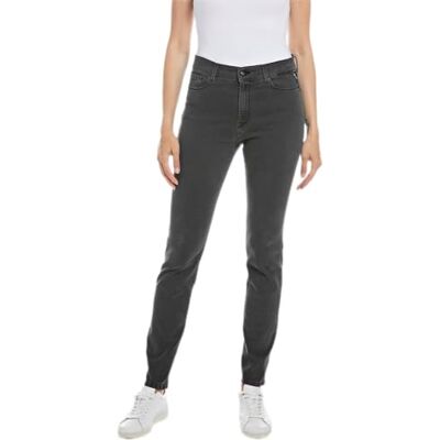 Replay Mjla Slim-Fit Hyperflex Damesjeans, met stretch, 097, donkergrijs, 25W x 28L Replay Mjla Slim-Fit Hyperflex Damesjeans, met stretch, 097, donkergrijs, 25W x 28L