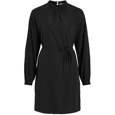 VILA VIGRAFFY HOGE NEK L/S DRESS NOOS, zwart, 42 VILA VIGRAFFY HOGE NEK L/S DRESS NOOS, zwart, 42