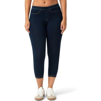 no nonsense Women's Classic Capri Jegging with Pockets, Dark, XL no nonsense Women's Classic Capri Jegging with Pockets, Dark, XL