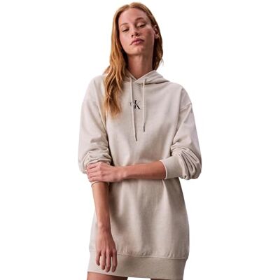 Calvin Jeans vrouwen LS MONOLOGO Premium Terry Hoodie LV047D229G Jurken, Grijs (Vanilla Heather), S, Grijs (Vanille Heather), S Calvin Jeans vrouwen LS MONOLOGO Premium Terry Hoodie LV047D229G Jurken, Grijs (Vanilla Heather), S, Grijs (Vanille Heather), S