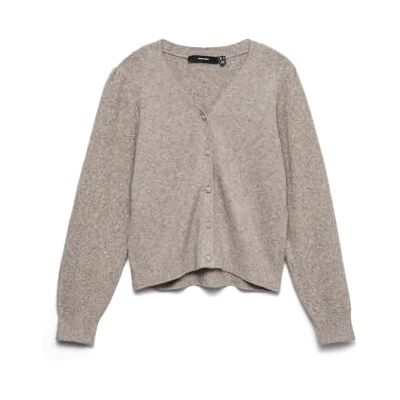 VERO MODA Dames Vmdoffy Ls V-hals Cardigan Noos Vmdoffy Ls V-hals Cardigan Noos (1 stuk), maansteen, XS VERO MODA Dames Vmdoffy Ls V-hals Cardigan Noos Vmdoffy Ls V-hals Cardigan Noos (1 stuk), maansteen, XS