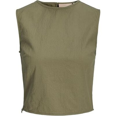JJXX JACK & JONES Jxkaia Seersucker Top WVN, groen, L JJXX JACK & JONES Jxkaia Seersucker Top WVN, groen, L
