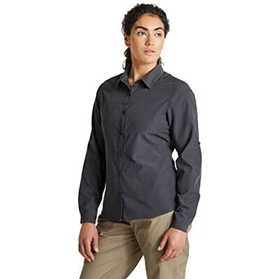 Craghoppers Dames Expert Womens Kiwi shirt met lange mouwen Button Down Shirt (Pack van 1) Craghoppers Dames Expert Womens Kiwi shirt met lange mouwen Button Down Shirt (Pack van 1)