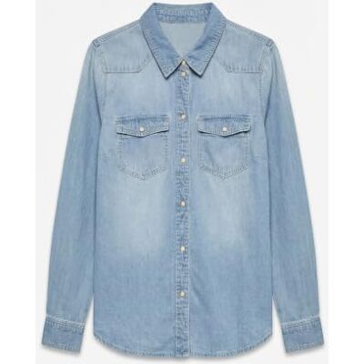 VERO MODA Dames Vmmaria Ls Denim Slim Shirt Mix New Noos Blouse VERO MODA Dames Vmmaria Ls Denim Slim Shirt Mix New Noos Blouse