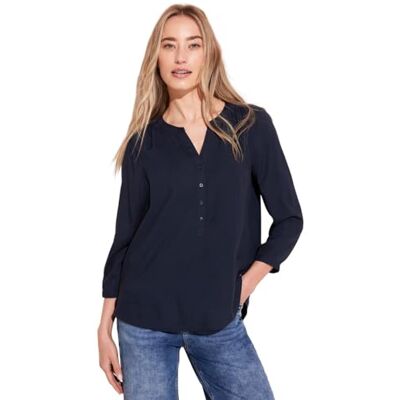 Street One Viscose blouse, blauw (deep blue), 40 Street One Viscose blouse, blauw (deep blue), 40