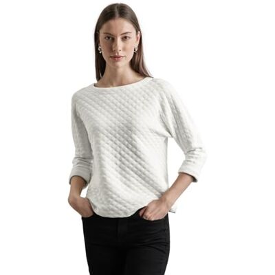 Street One Structuur shirt w.Shiny Details, Lucid White, 36 Street One Structuur shirt w.Shiny Details, Lucid White, 36