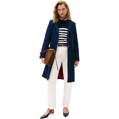 Tommy Hilfiger Dames CLASSIC SB WOOL REG COAT WW0WW46547 Single-breasted jas, blauw, 42, Blauw (Donker Nacht Marine), 68 Tommy Hilfiger Dames CLASSIC SB WOOL REG COAT WW0WW46547 Single-breasted jas, blauw, 42, Blauw (Donker Nacht Marine), 68