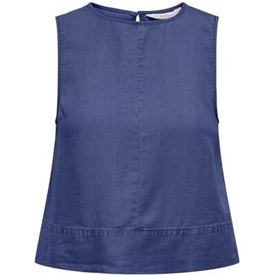 ONLY Onldorsi Charis SL Top Wvn CC, Dark Jeansblauw, S Dames, Donkerblauwe jeans, S ONLY Onldorsi Charis SL Top Wvn CC, Dark Jeansblauw, S Dames, Donkerblauwe jeans, S