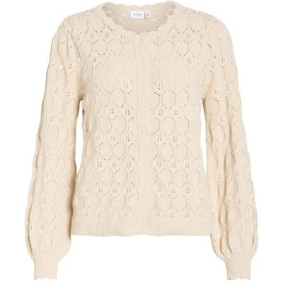 VILA Vilowen L/S O-Neck Knit Cardigan/Pb/R, berk, XS VILA Vilowen L/S O-Neck Knit Cardigan/Pb/R, berk, XS