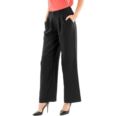 Calvin Jeans Vrouwen Stretch Crêpe Rechte Broek J20J224966, andere casual broeken, zwart, 29W, Zwart (Ck Zwart), 29W Calvin Jeans Vrouwen Stretch Crêpe Rechte Broek J20J224966, andere casual broeken, zwart, 29W, Zwart (Ck Zwart), 29W