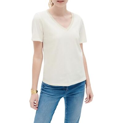 Caroll T-shirts met korte mouwen, Beige, M Caroll T-shirts met korte mouwen, Beige, M