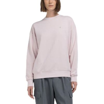 Replay Sweatshirt voor dames, 565 poederroze, XS Replay Sweatshirt voor dames, 565 poederroze, XS