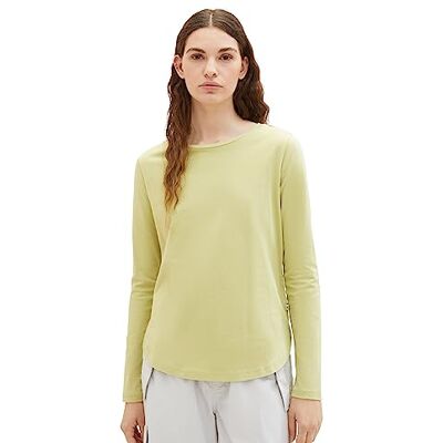 Tom Tailor Denim Basic shirt met lange mouwen, 32256-dusty pear green, XS Tom Tailor Denim Basic shirt met lange mouwen, 32256-dusty pear green, XS