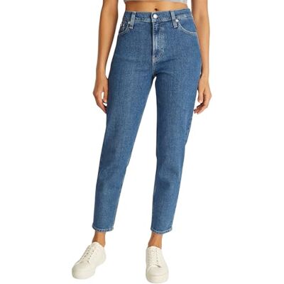 Calvin Taps toelopende dames, Denim (Denim Medium), 30W / 28L Calvin Taps toelopende dames, Denim (Denim Medium), 30W / 28L