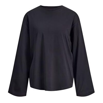 JACK & JONES Jxandrea Loose Ls Tee JRS, zwart, S JACK & JONES Jxandrea Loose Ls Tee JRS, zwart, S
