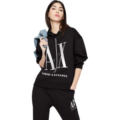 Giorgio Armani Icon Project Hoodie dames Sweatshirt met capuchon Giorgio Armani Icon Project Hoodie dames Sweatshirt met capuchon