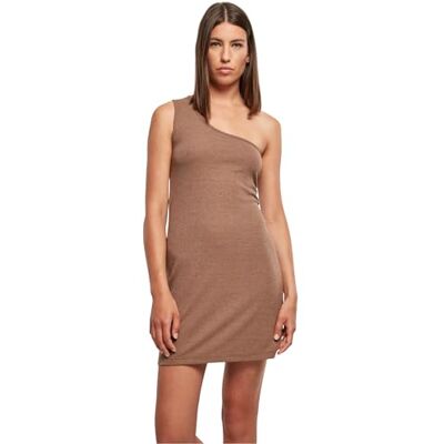 Urban Classics Damesjurk Ladies Rib One Shoulder Dress dark khaki 3XL, Darkkhaki, 3XL Urban Classics Damesjurk Ladies Rib One Shoulder Dress dark khaki 3XL, Darkkhaki, 3XL