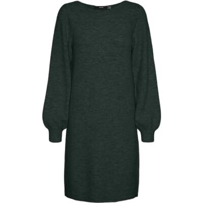 VERO MODA Vmlefile Balloon Ls Boatneck Dress Noos, Pine Grove, XS VERO MODA Vmlefile Balloon Ls Boatneck Dress Noos, Pine Grove, XS