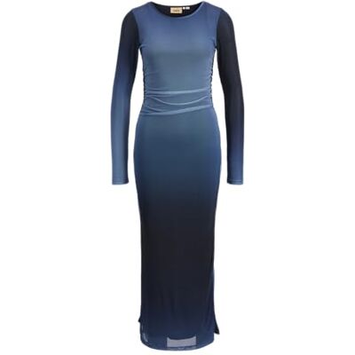 JJXX JACK & JONES Dames Jxrosa Mesh Ls Maxi-jurk WVN, Coronet Blauw/AOP: Kleine vervagende print, S, Coronet Blauw/Aop: Kleine vervagen Print, S JJXX JACK & JONES Dames Jxrosa Mesh Ls Maxi-jurk WVN, Coronet Blauw/AOP: Kleine vervagende print, S, Coronet Blauw/Aop: Kleine vervagen Print, S
