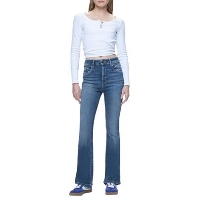 LTB Jeans Jonna 500 damesjeans in blauw High Rise gemaakt van katoenmix, maat 25, 30, blauw, 25W / 30L LTB Jeans Jonna 500 damesjeans in blauw High Rise gemaakt van katoenmix, maat 25, 30, blauw, 25W / 30L
