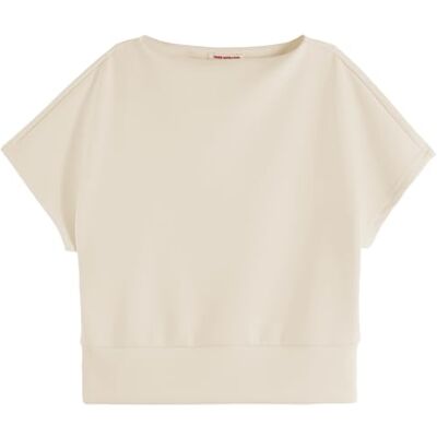 Scotch & Soda Tencel mouwloos sweatshirt voor dames, Soft Ice, XL Scotch & Soda Tencel mouwloos sweatshirt voor dames, Soft Ice, XL