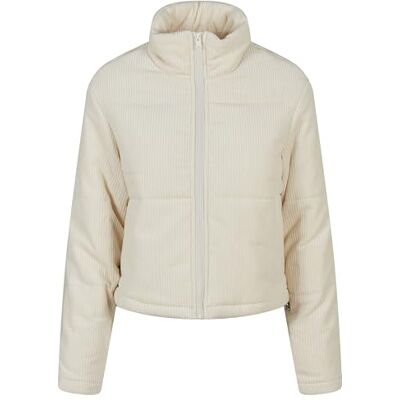 Urban Classics Dames winterjas corduroy buffer jas met opstaande kraag, kort gesneden, type donsjack, maat XS tot 5XL, witzand., 5XL Urban Classics Dames winterjas corduroy buffer jas met opstaande kraag, kort gesneden, type donsjack, maat XS tot 5XL, witzand., 5XL