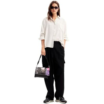 Desigual Woman Woven Shirt Met Lange Mouwen dames Blouse Desigual Woman Woven Shirt Met Lange Mouwen dames Blouse