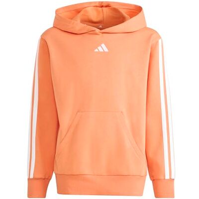 adidas Unisex niños ESSENTIALS 3 STRIPES HOODIE, Dusky Orange/white, 13-14 Years adidas Unisex niños ESSENTIALS 3 STRIPES HOODIE, Dusky Orange/white, 13-14 Years