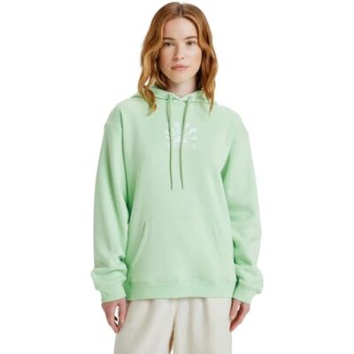 Roxy Surf Stoked Fleece Pullover Hoodie Geborsteld VT Groen L Roxy Surf Stoked Fleece Pullover Hoodie Geborsteld VT Groen L