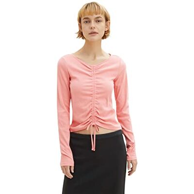 Tom Tailor Denim Dames Shirt met lange mouwen en 1034833, 15121 Peach Pink, M Tom Tailor Denim Dames Shirt met lange mouwen en 1034833, 15121 Peach Pink, M
