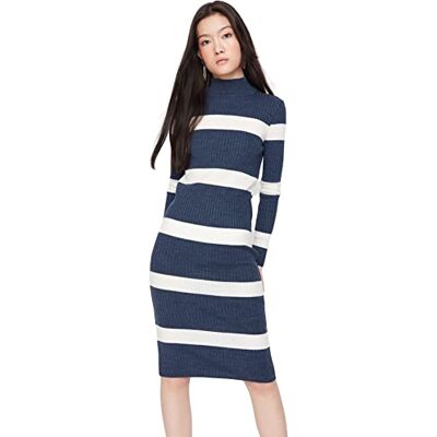 Trendyol Woman Midi Bodycon hoogsluitende kraag jersey jurk dames Jurk (1-Pack) Trendyol Woman Midi Bodycon hoogsluitende kraag jersey jurk dames Jurk (1-Pack)