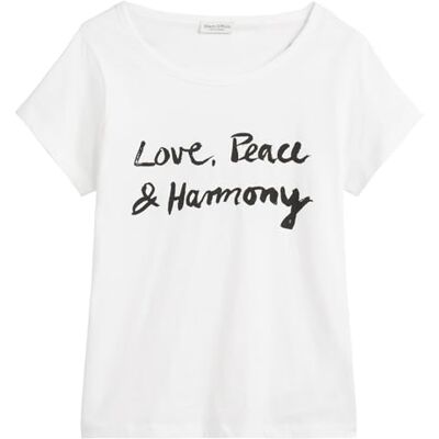 Marc O'Polo Marc OPolo dames T-shirt van biologisch katoen met boothals, F15, S Marc O'Polo Marc OPolo dames T-shirt van biologisch katoen met boothals, F15, S