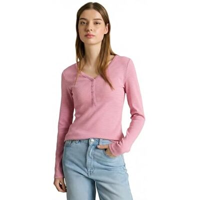 Tom Tailor Denim 1050836 dames T-shirt met lange mouwen Tom Tailor Denim 1050836 dames T-shirt met lange mouwen