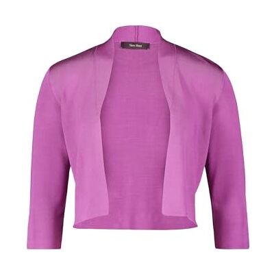 Vera Mont Gebreide bolero voor dames, effen, Vintage Peony, L Vera Mont Gebreide bolero voor dames, effen, Vintage Peony, L