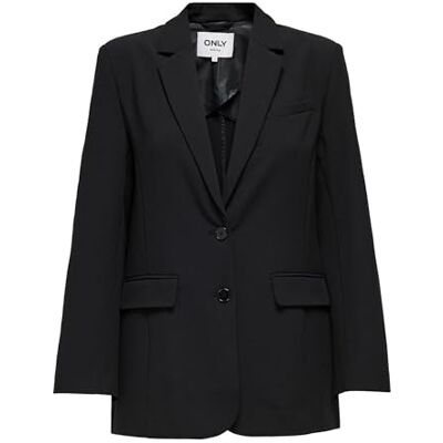ONLY Onlsilva Life Ls Unline Blazer Cc TLR, zwart, 36 ONLY Onlsilva Life Ls Unline Blazer Cc TLR, zwart, 36