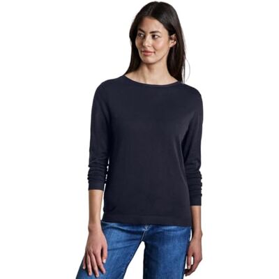 Street One Zachte gebreide trui voor dames, blauw (deep blue), 36 Street One Zachte gebreide trui voor dames, blauw (deep blue), 36