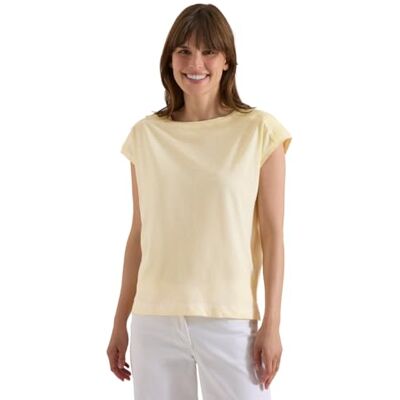 Cecil Garment Dye T-Shirt Buttermilk Yellow L Cecil Garment Dye T-Shirt Buttermilk Yellow L