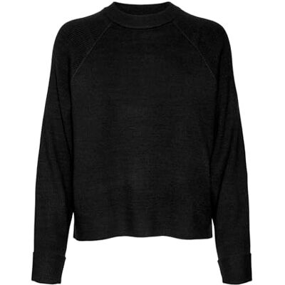 VERO MODA VMGOLD Mix LS O-Neck Pullover GA, zwart, XL VERO MODA VMGOLD Mix LS O-Neck Pullover GA, zwart, XL