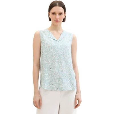 TOM TAILOR Damesblouse, 35293 Blue Tiny Flower Design, 36 TOM TAILOR Damesblouse, 35293 Blue Tiny Flower Design, 36